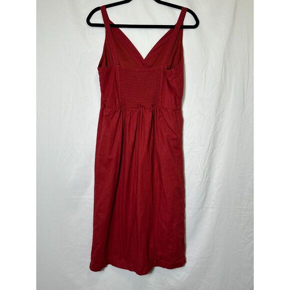 Maurices Dresses & Skirts - Maurices Womens Linen Blend Front Button Spaghetti Strap Lined Midi Dress Size M
